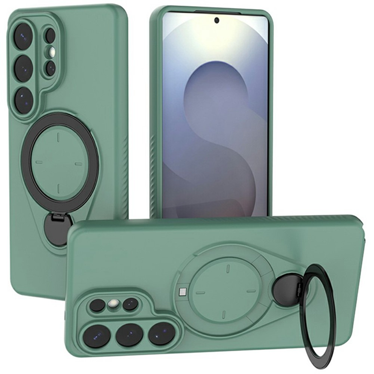 Galaxy S26 Ultra Mobilskal Rotating Kickstand Drop Proof TPU - Grön (Grön) | 2353 | AlltMobil