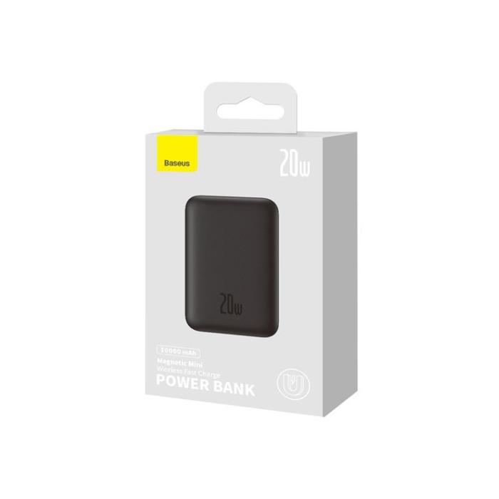 BASEUS - Baseus Mini Powerbank 10000mAh 20W Magnetisk - Svart