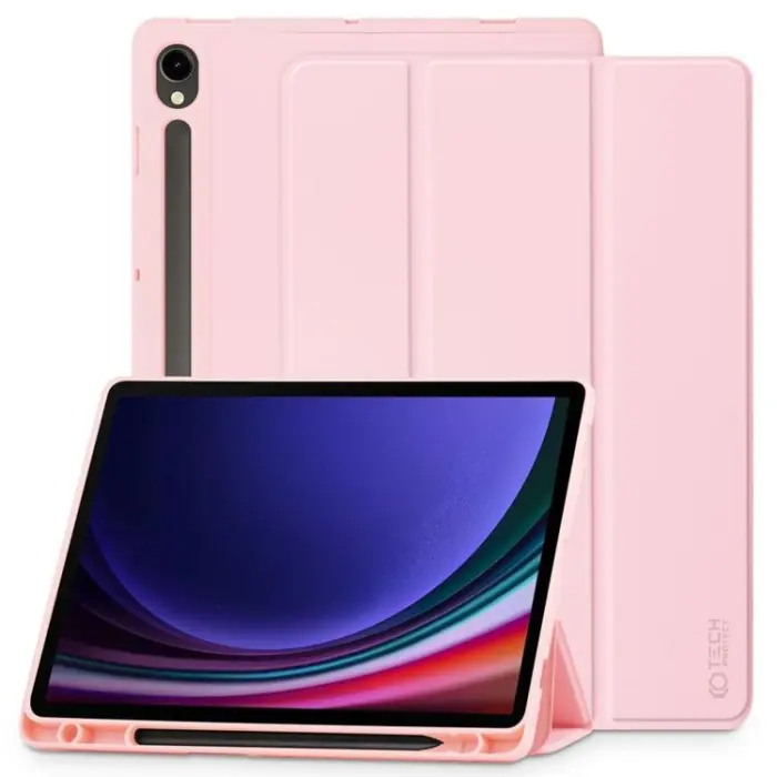 Tech-Protect - Tech-Protect Galaxy Tab S9 FE Fodral med plats för pennna - Rosa