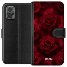 iSecrets - Pl&aring;nboksfodral till Motorola Moto E22i med Crimson Rose