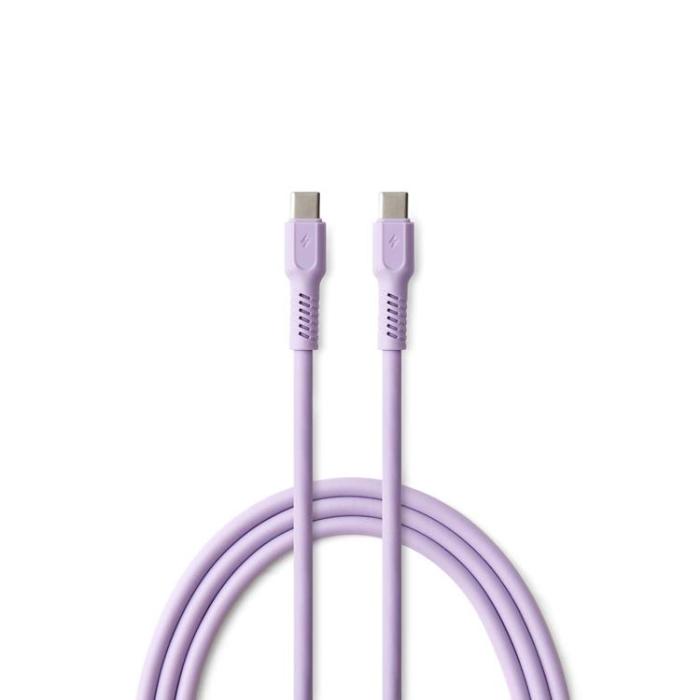 Colorum - Colorum USB-C till USB-C Kabel 1.8m 3A - Lavendel