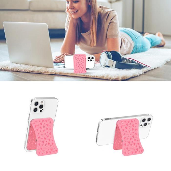 UTGATT1 - Kingxbar Magnetic MagSafe Korthållare - Rosa