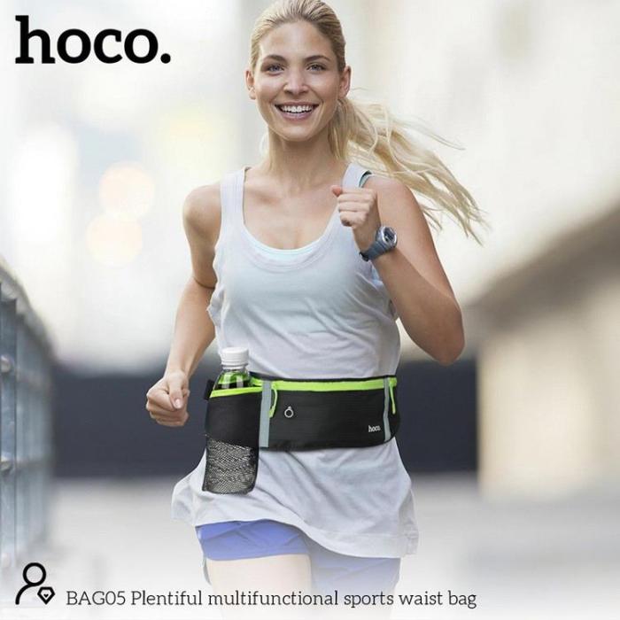 Hoco - Hoco Bältesväska med Vattenflaskhållare BAG05 - Svart