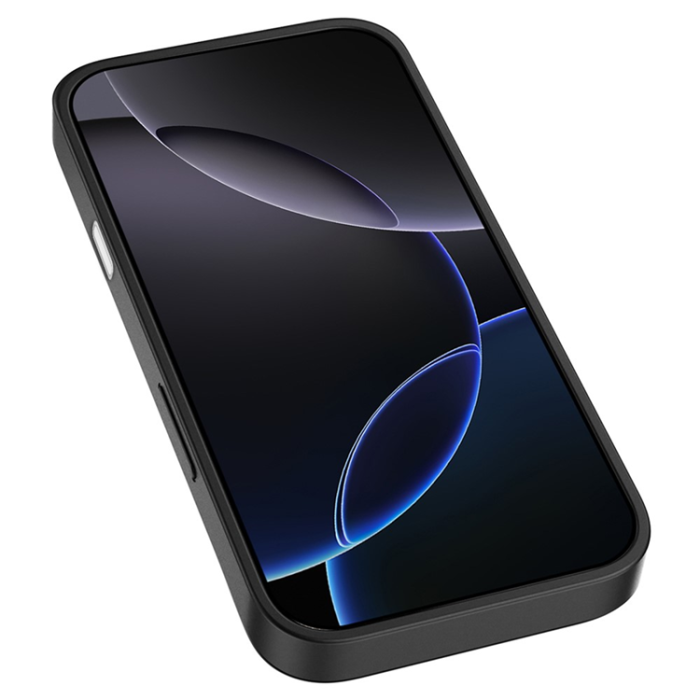 A-One Brand - iPhone 16 Pro Max Batteriskal Kickstand 6000mAh - Svart