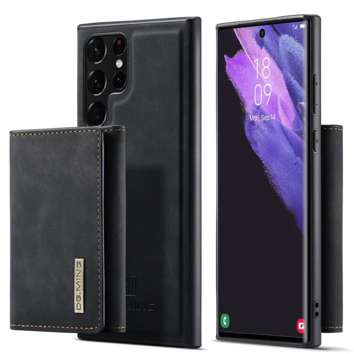 DG.MING - DG.MING Galaxy S23 Ultra Plånboksfodral 2in1 Detachable M1 - Svart