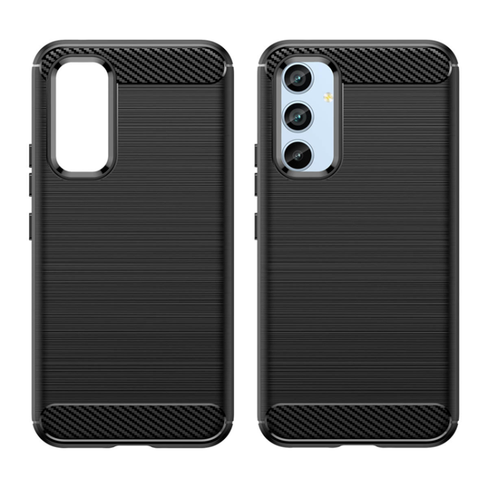 OEM - Galaxy A54 5G Skal Carbon Silicone Flexible - Svart