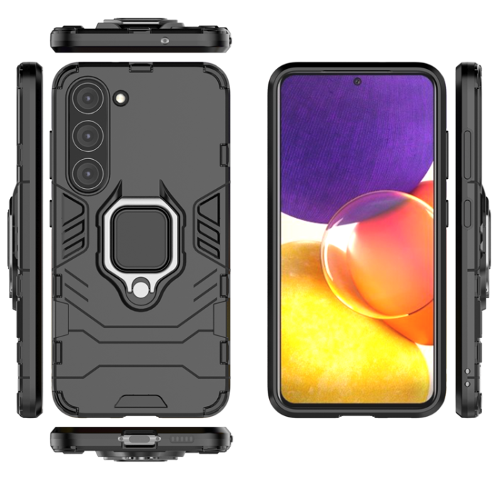 OEM - Galaxy S23 Skal Ringhållare Armor Magnetic - Svart