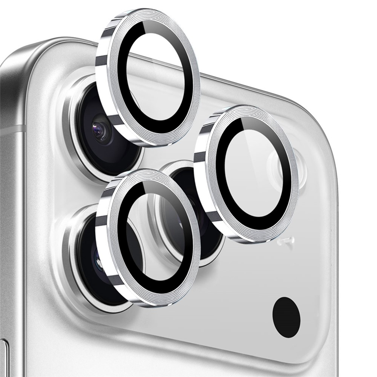 Northjo iPhone 17 Pro/17 Pro Max Härdat Glas Kameraskydd - Silver | 2353 | AlltMobil