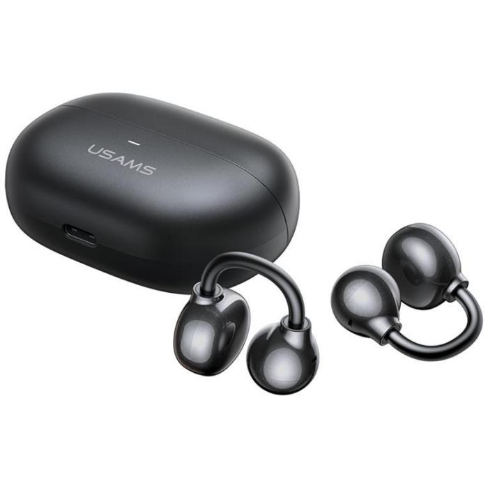 USAMS - USAMS In-Ear Hörlurar Bluetooth Clip-on Echo R02 - Grå