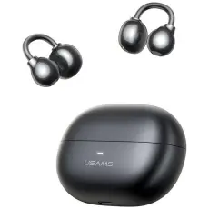 USAMS - USAMS In-Ear H&ouml;rlurar Bluetooth Clip-on Echo R02 - Gr&aring;