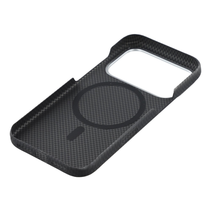 A-One Brand - iPhone 17 Pro Max Mobilskal MagSafe Carbon Fiber - Svart