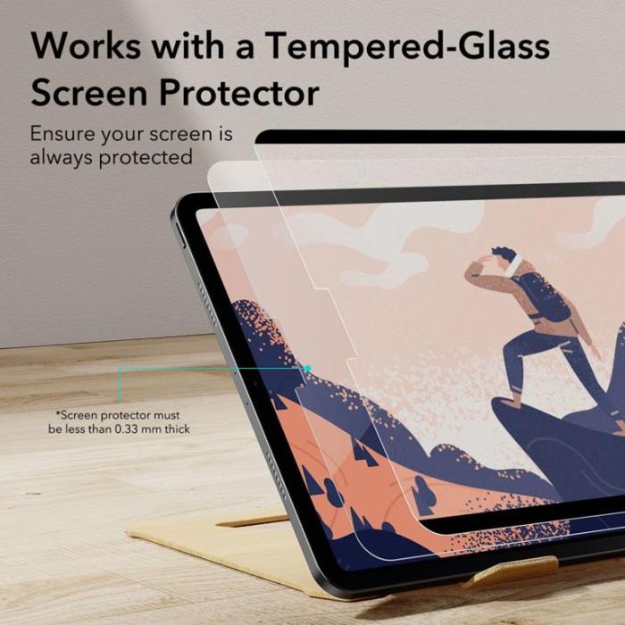 UTGATT1 - ESR iPad Pro 12.9 (2022/2021/2020) Skärmskydd Magnetisk Paper Feel - Clear