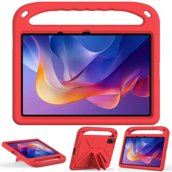 A-One Brand - Xiaomi Redmi Pad 2 Skal EVA Handgrepp Kickstand - Röd