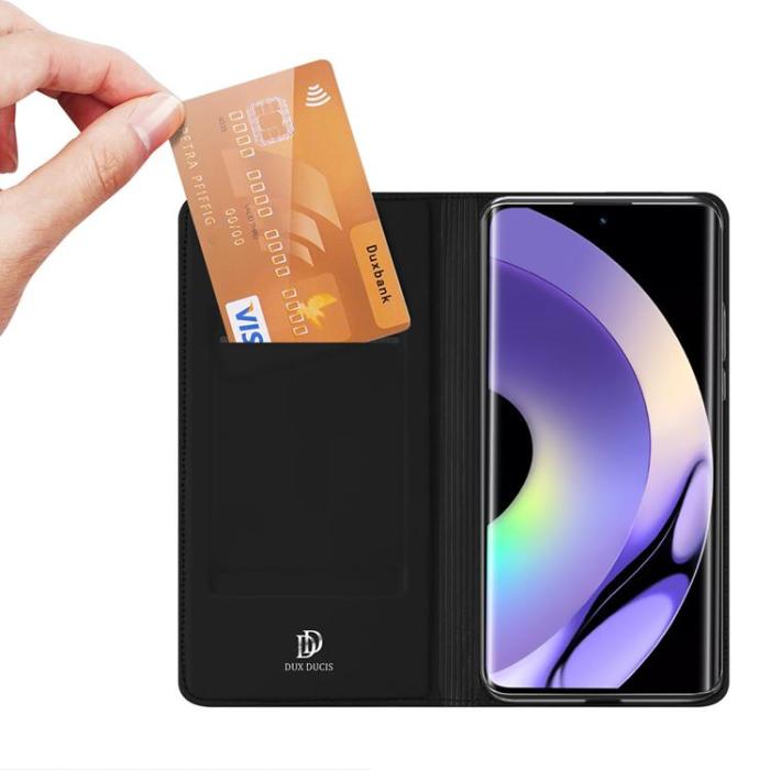 Dux Ducis - Dux Ducis Realme 10 Pro Plånboksfodral SkinPro - Svart