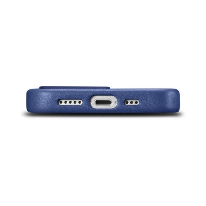 ICARER - iCarer iPhone 14 Pro Max Skal Magsafe Äkta Läder - Blå