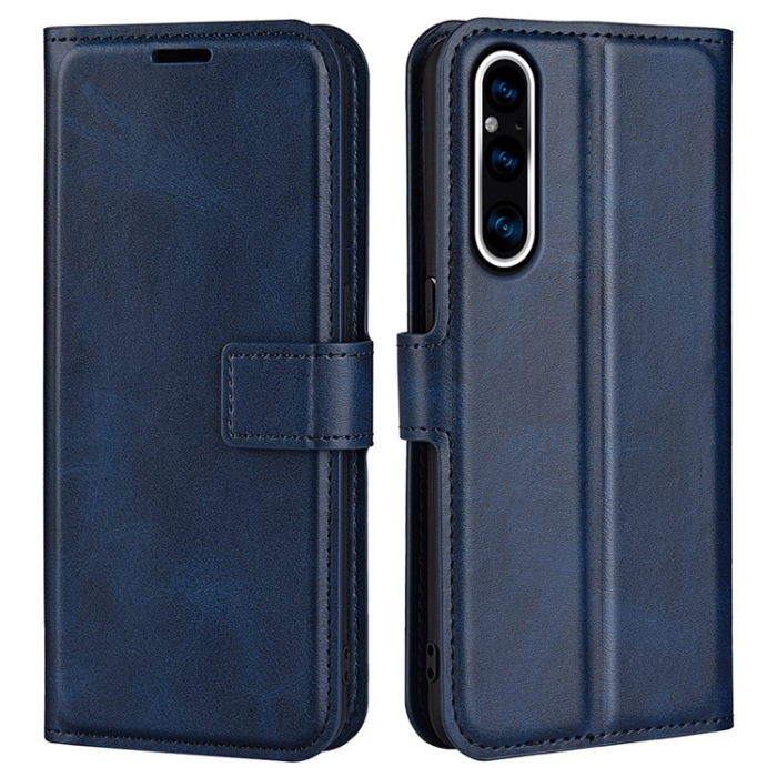 A-One Brand - Sony Xperia 1 V Plånboksfodral Folio Flip Calf - Blå