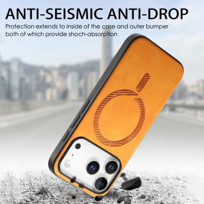 A-One Brand - iPhone 17 Pro Max Mobilskal MagSafe Skin-touch - Gul