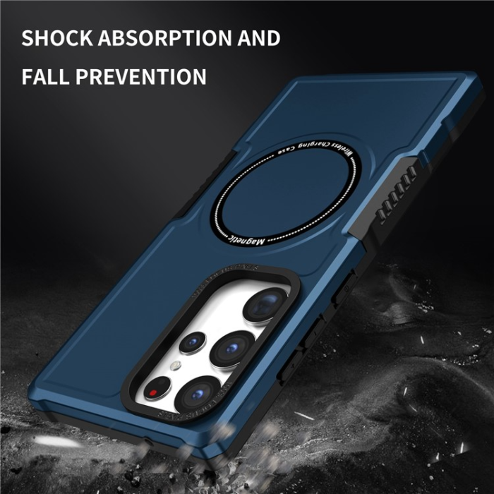 A-One Brand - Galaxy S23 Ultra Skal Magsafe Anti Drop - Mörkblå