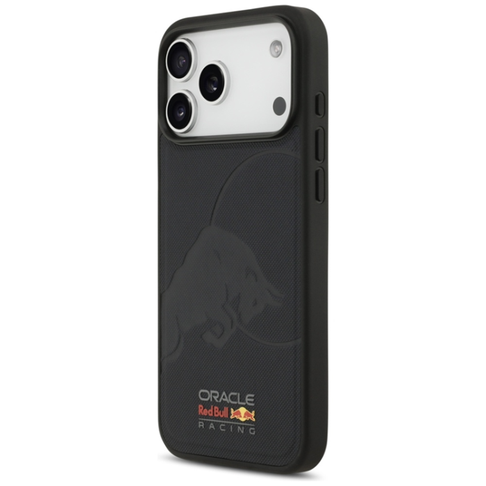 Red Bull - Red Bull iPhone 17 Pro Max Mobilskal Magsafe Meshed Debossed Bull - Svart