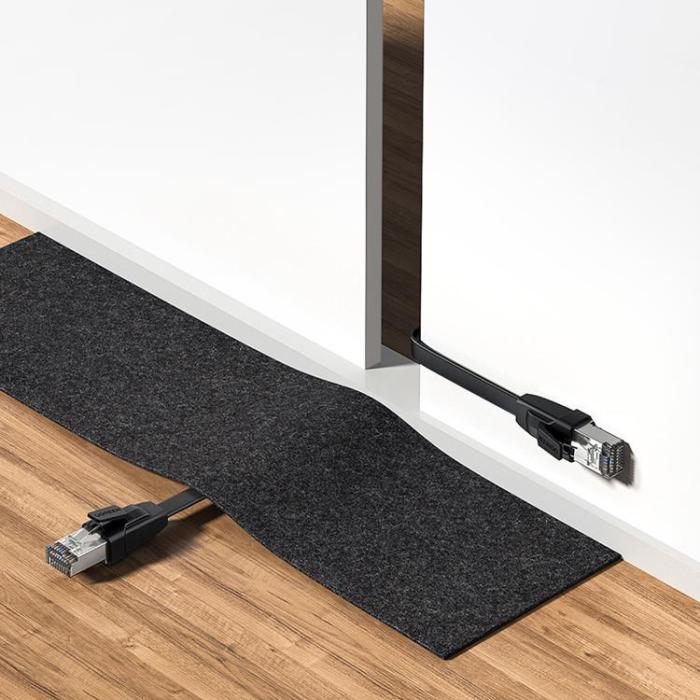 Ugreen - Ugreen LAN Ethernet Cat.8 U/FTP Flat Kabel 2m - Svart