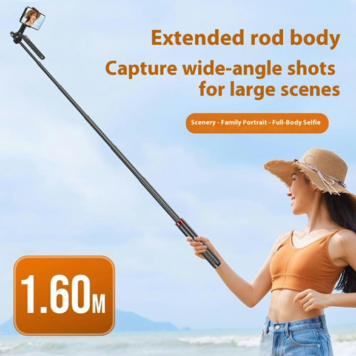 OEM - Bärbar Selfiestick Bluetooth med Enkel V1 Fill Light P185mini