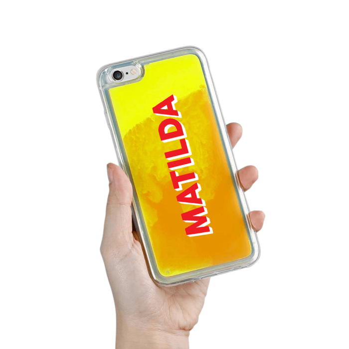 UTGATT5 - Designa Själv Neon Sand skal iPhone 6/6s Plus - Orange