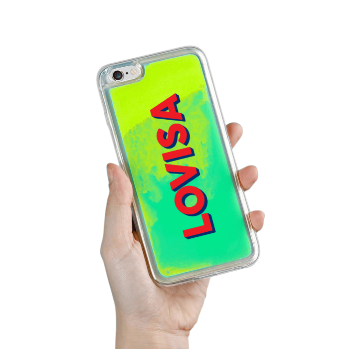 UTGATT5 - Designa Själv Neon Sand skal iPhone 6/6s Plus - Grön