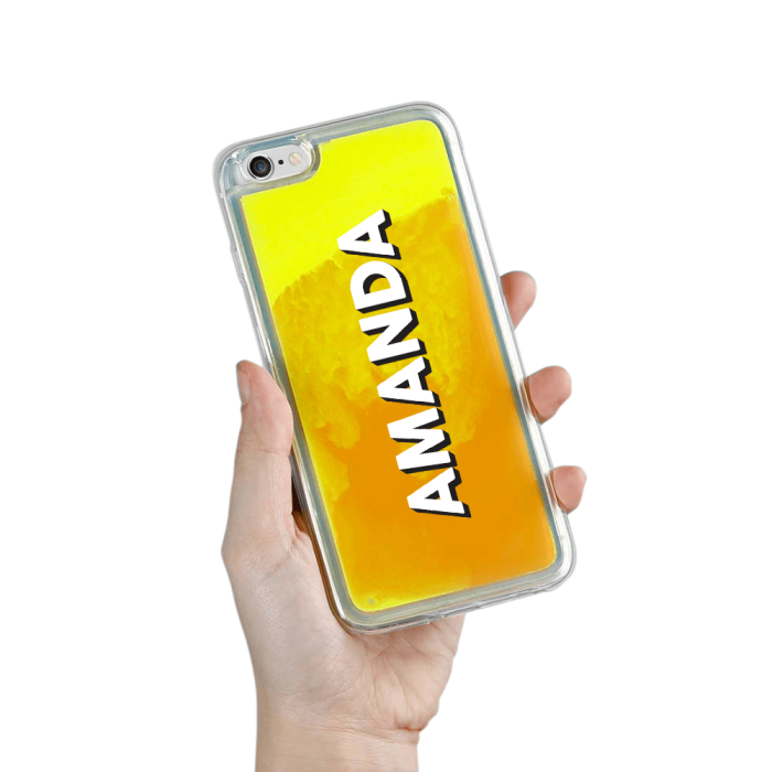UTGATT5 - Designa Själv Neon Sand skal iPhone 6/6s Plus - Orange