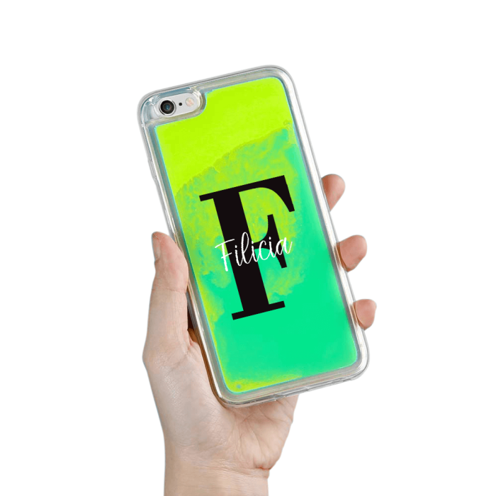 UTGATT5 - Designa Själv Neon Sand skal iPhone 6/6s Plus - Grön