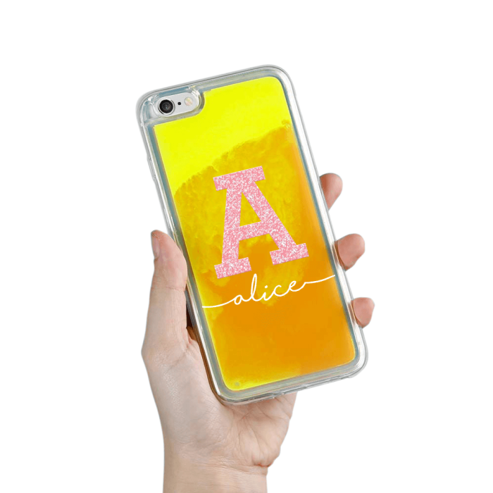 UTGATT5 - Designa Själv Neon Sand skal iPhone 6/6s Plus - Orange