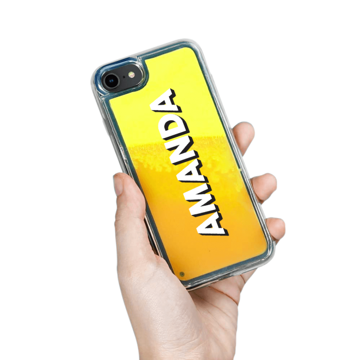 UTGATT5 - Designa Själv Neon Sand skal iPhone 6/7/8/SE 2020 - Orange