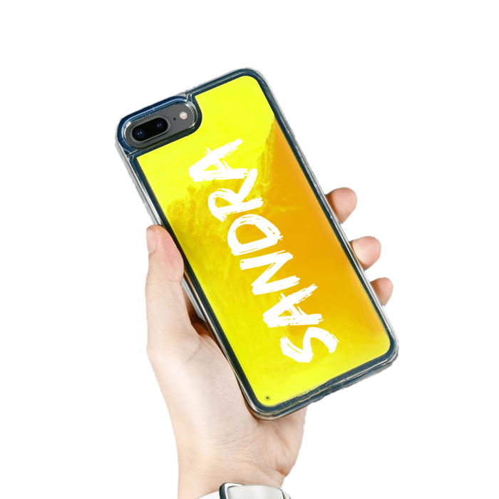 UTGATT5 - Designa Själv Neon Sand skal iPhone 7/8 Plus - Orange