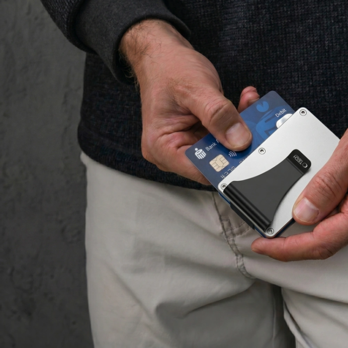 Tech-Protect - Tech-Protect Korthållare Thorn RFID - Steel Silver