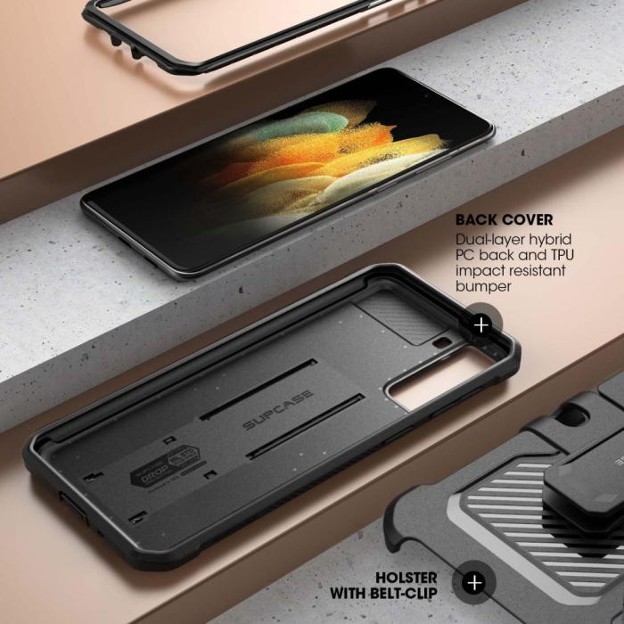 UTGATT5 - SUPCASE Unicorn Beetle Pro Skal Till Galaxy S21 Svart