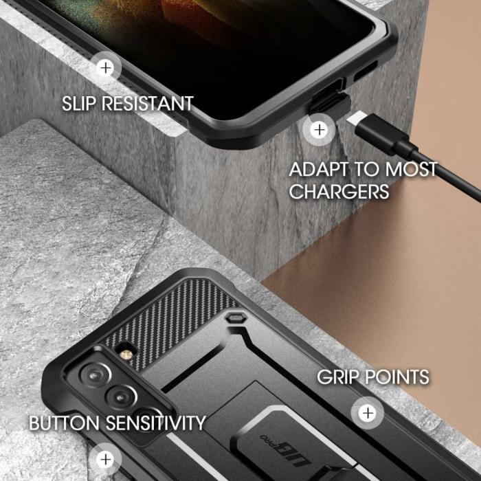 UTGATT5 - SUPCASE Unicorn Beetle Pro Skal Till Galaxy S21 Svart