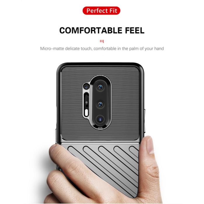 OEM - Thunder Twill Texture Skal OnePlus 8 Pro - Blå