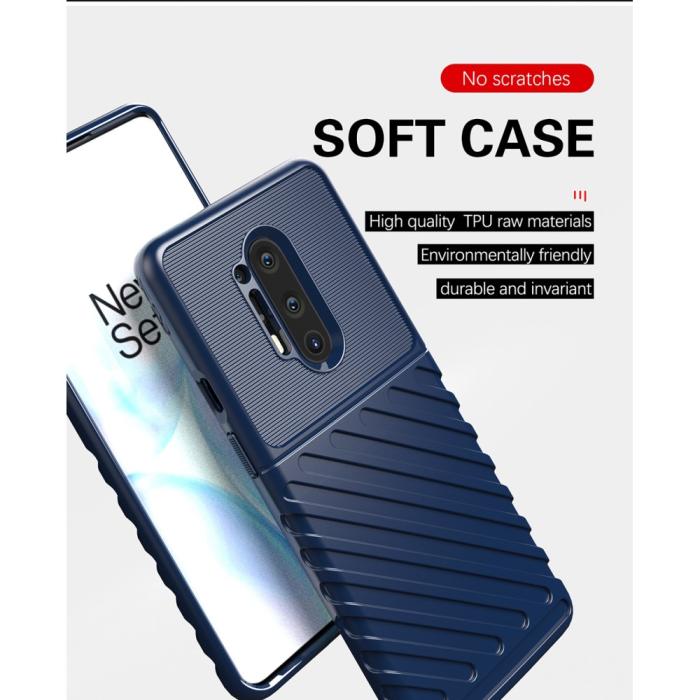 OEM - Thunder Twill Texture Skal OnePlus 8 Pro - Blå