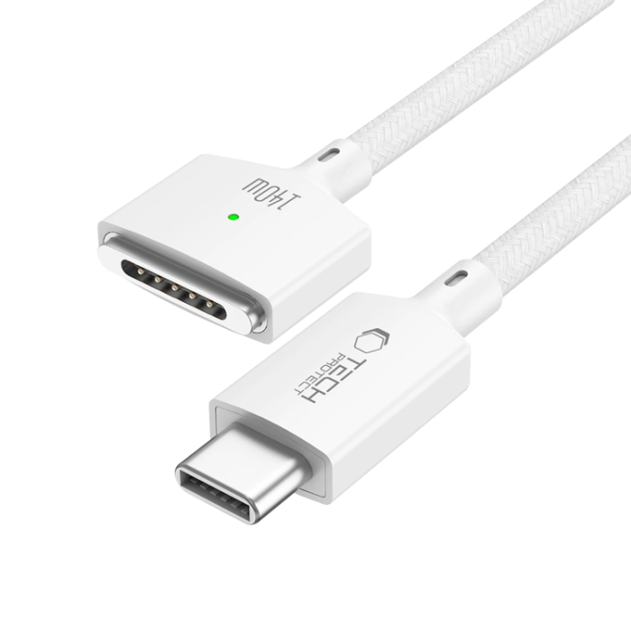 Tech-Protect - Tech-Protect Macbook-Kabel USB-C Till Magsafe 3 140w 2m Ultraboost - Vit
