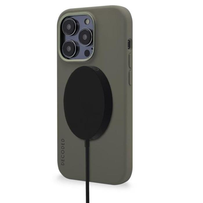 Decoded - Decoded iPhone 14 Pro Max Mobilskal Magsafe Silikon - Olive