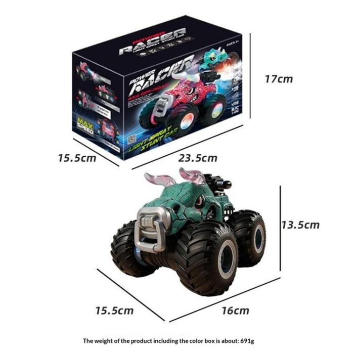 OEM - 2.4GHz Fjärrstyrd Bull Stuntbil Terrängfordon med Vattendimma YL-134 - Blå