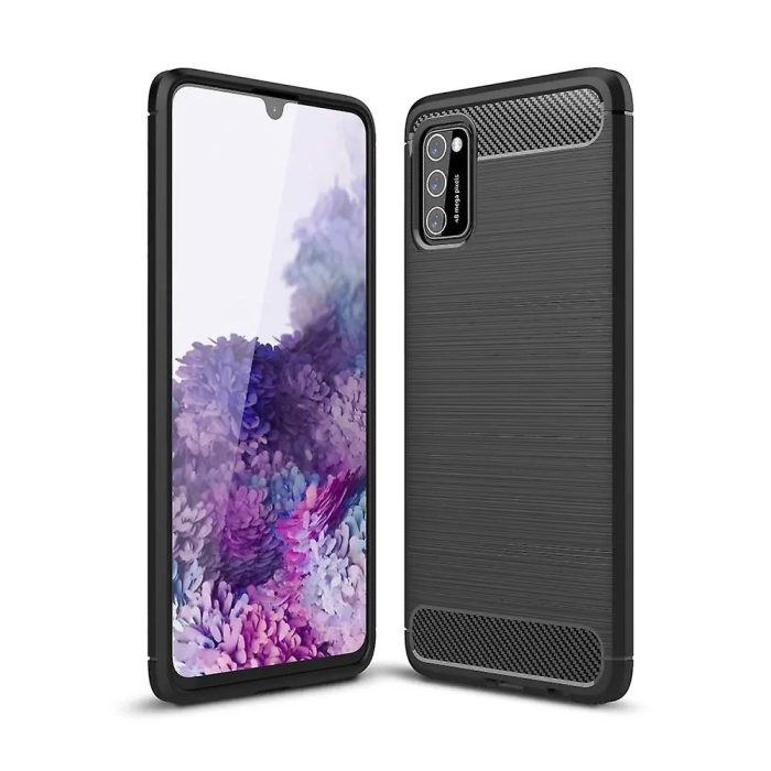 SiGN - SiGN Galaxy A41 Skal Carbon Fiber - Svart
