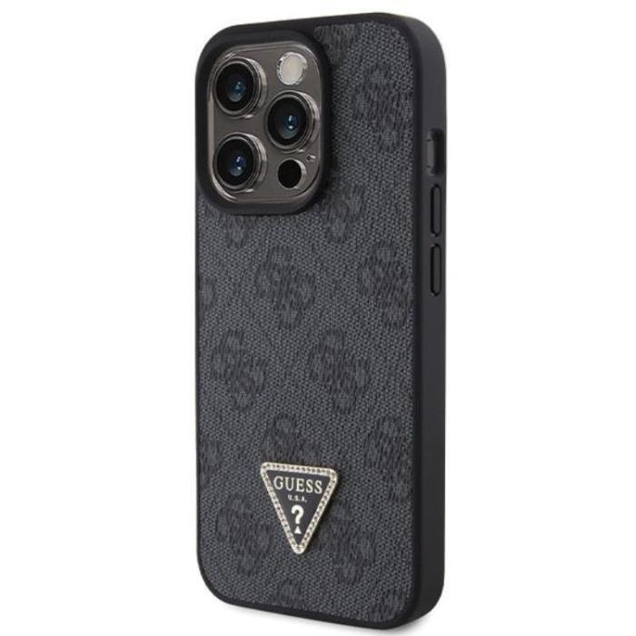 Guess - Guess iPhone 15 Pro Max Mobilskal Diamond Triangle - Svart