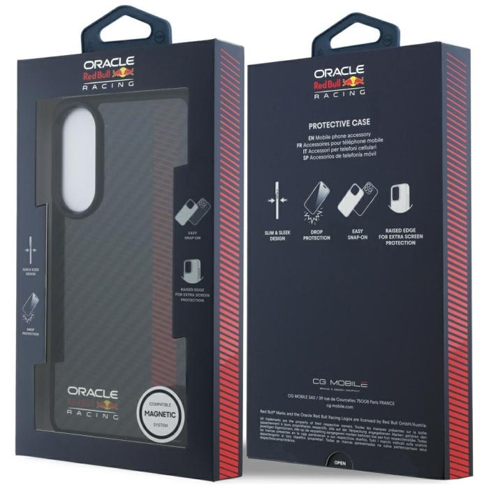 Red Bull - Red Bull Mobilskal till Galaxy S25 Edge MagSafe MagSafe Real Carbon Fiber