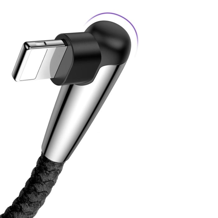 UTGATT4 - Baseus MVP Mobile Game Lightning-kabel 2.4A 1 m - Svart