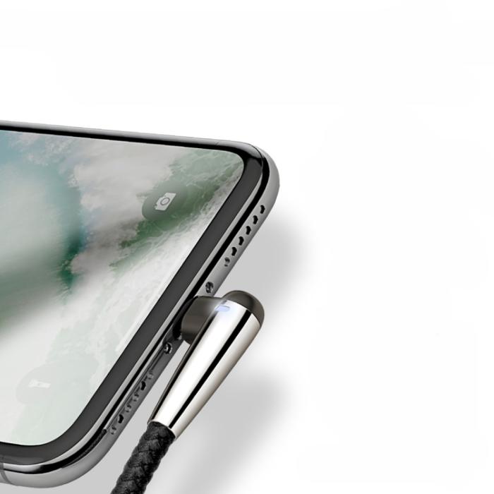 UTGATT4 - Baseus MVP Mobile Game Lightning-kabel 2.4A 1 m - Svart