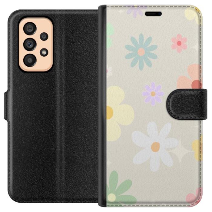 iSecrets - Plånboksfodral till Samsung Galaxy A53 5G med fejdande blommor