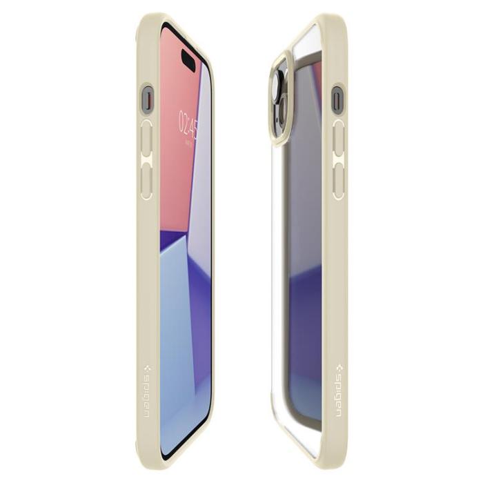 Spigen - Spigen iPhone 15 Plus Mobilskal Ultra Hybrid - Beige