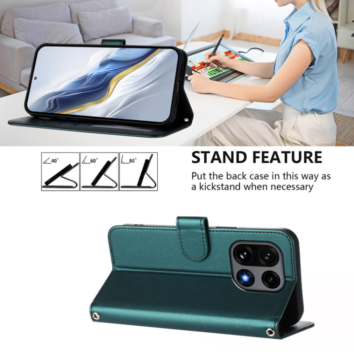 A-One Brand - OnePlus 15 5G Plånboksfodral Konstläder - Grön