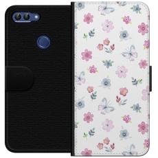 iSecrets - Plånboksfodral till Huawei P smart med Blommor och fjärillar