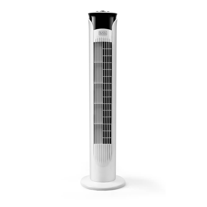 Black & Decker - Black & Decker Pelarfläkt 81cm - Vit